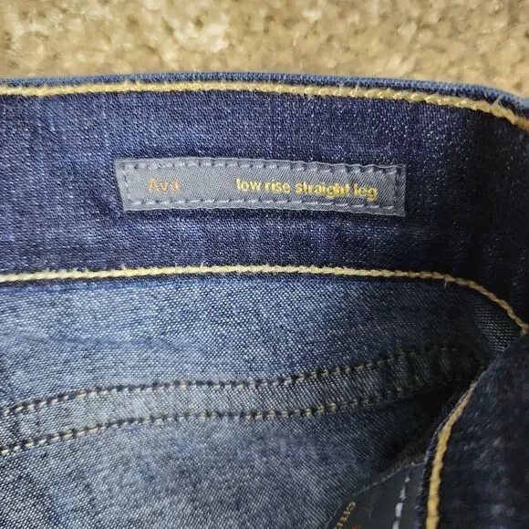 Citizens Of Humanity Dark Blue Straight Leg Jeans - Picture 6 of 15